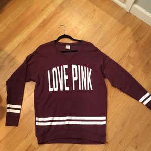 Maroon Victoria’s Secret PINK sweatshirt